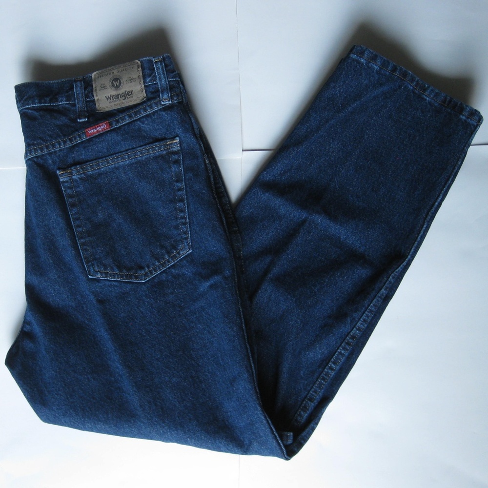 Wrangler regular fit denim blue jeans